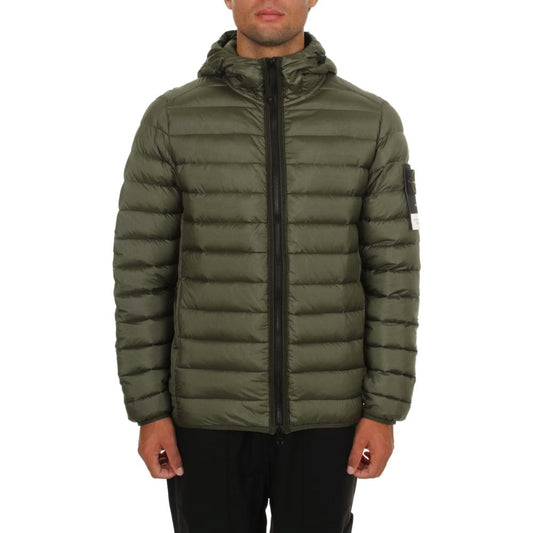 Stone Island Grüne Nylonjacke