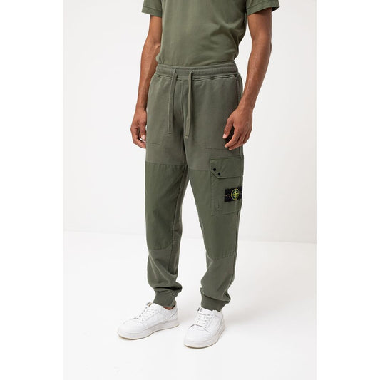 Stone Island Grüne Baumwolle Männer Hose