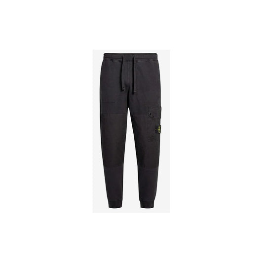 Stone Island Schwarze Baumwoll-Trainingshose für Männer