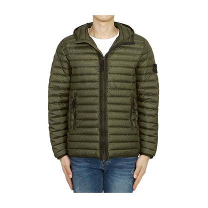 Stone Island Grüne Nylonjacke