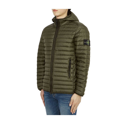 Stone Island Grüne Nylonjacke