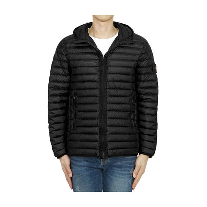 Stone Island Schwarze Nylonjacke