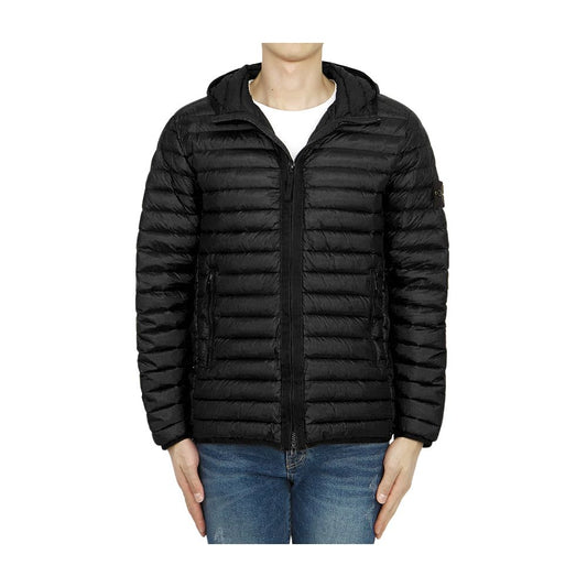 Stone Island Schwarze Nylonjacke