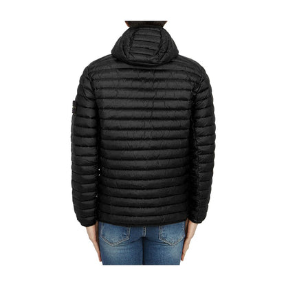 Stone Island Schwarze Nylonjacke