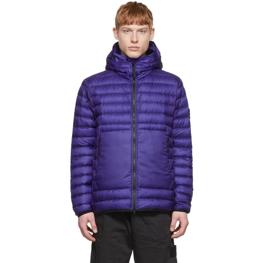 Stone Island Lila Nylonjacke