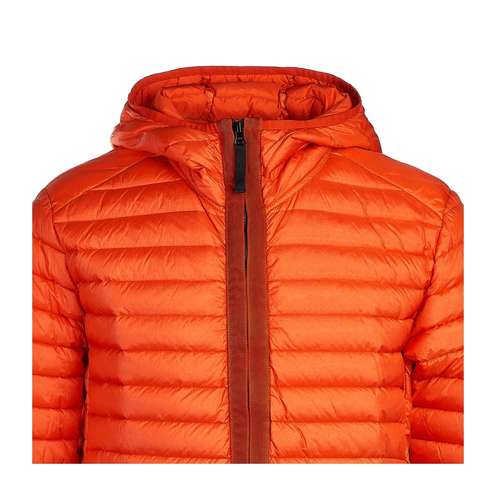 Stone Island Orangefarbene Nylonjacke
