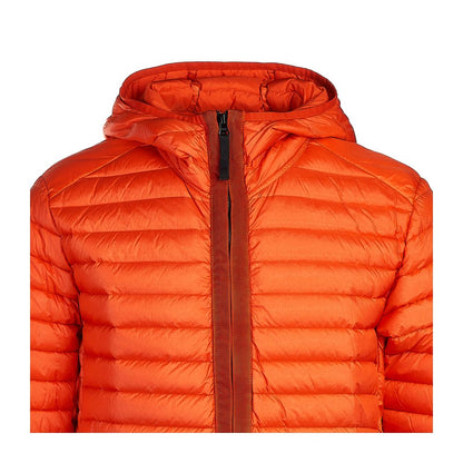 Stone Island Orangefarbene Nylonjacke