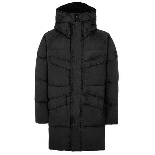 Stone Island Schwarze Nylonjacke
