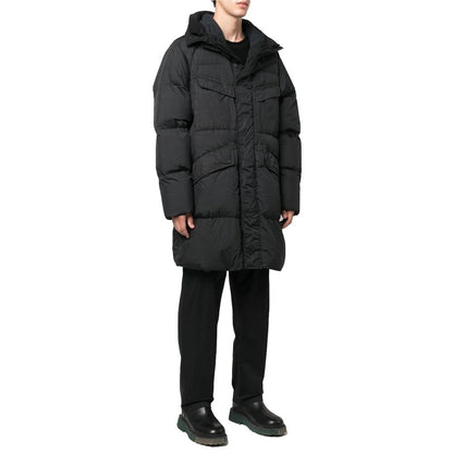 Stone Island Schwarze Nylonjacke