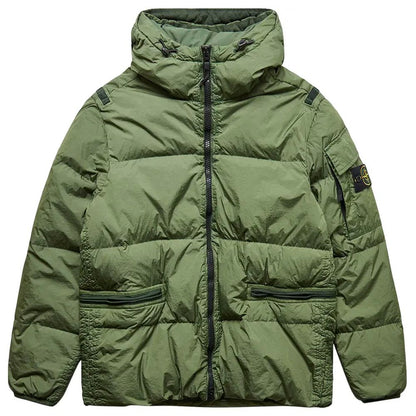 Stone Island Grüne Nylon Männer Jacke