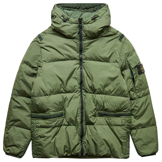 Stone Island Grüne Nylon Männer Jacke