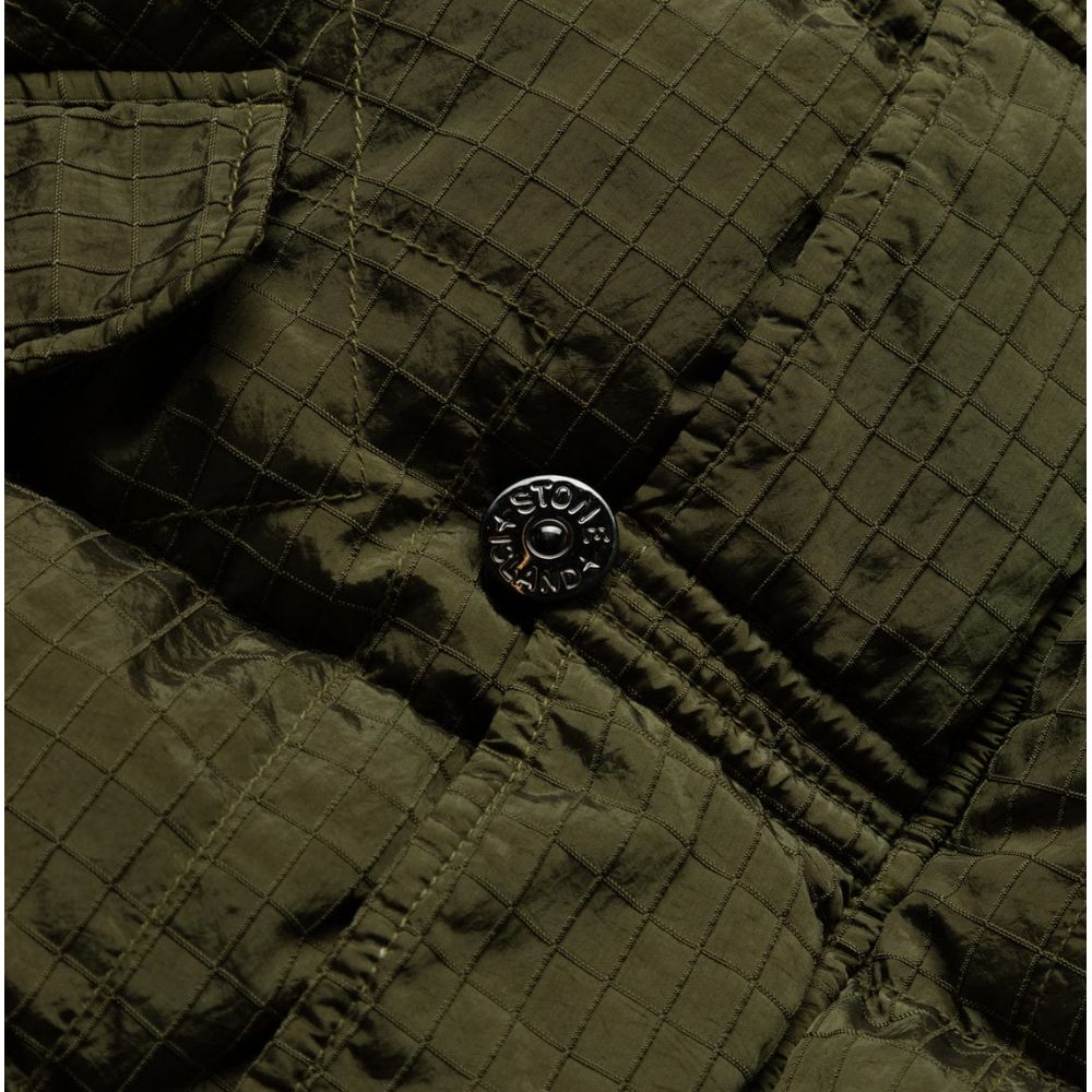 Stone Island Grüne Nylonjacke