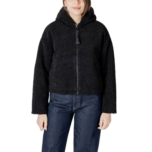 Calvin Klein Jeans Schwarzer Polyester-Mantel