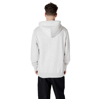 Calvin Klein Jeans Grauer Baumwoll-Kapuzenpulli