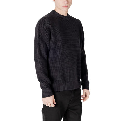 Calvin Klein Jeans Schwarzer Pullover aus Bio-Baumwolle