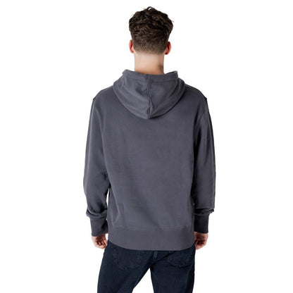 Calvin Klein Jeans Grauer Baumwoll-Kapuzenpulli