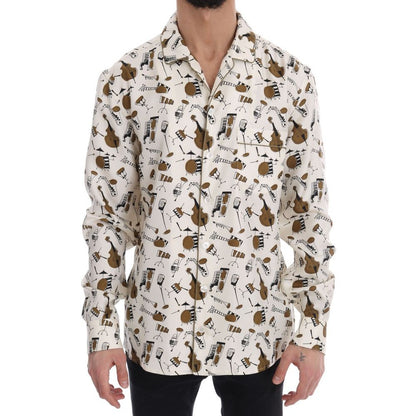 Dolce & Gabbana Multicolor Seidenhemd