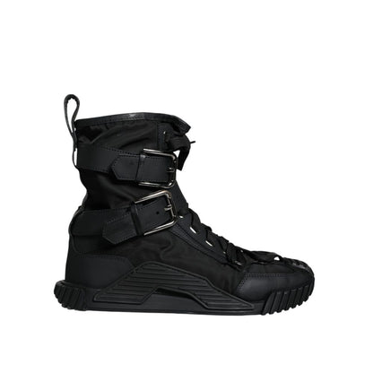 Dolce & Gabbana Schwarzer Nylon Sneaker