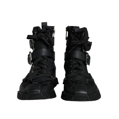 Dolce & Gabbana Schwarzer Nylon Sneaker