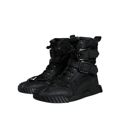 Dolce & Gabbana Schwarzer Nylon Sneaker