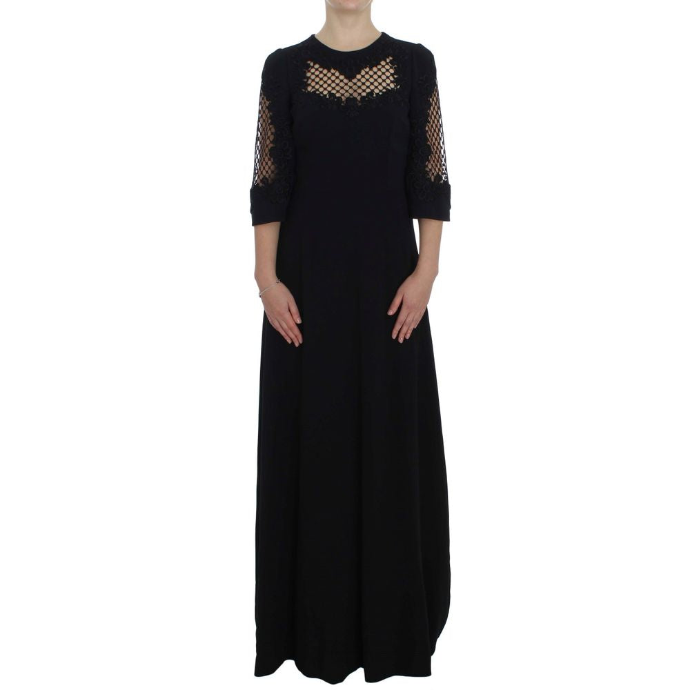 Dolce & Gabbana Schwarzes Wollkleid
