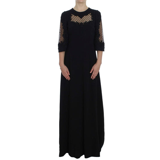 Dolce & Gabbana Schwarzes Wollkleid