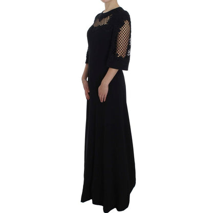 Dolce & Gabbana Schwarzes Wollkleid