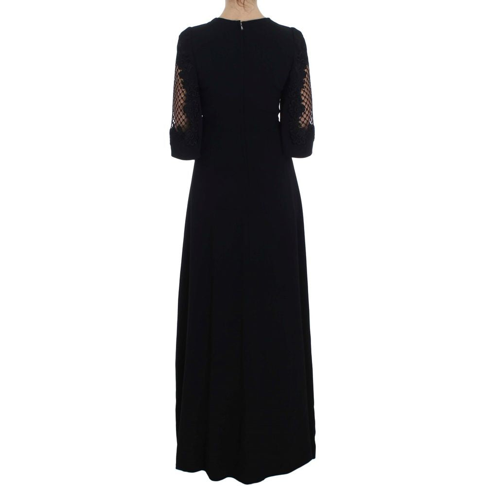 Dolce & Gabbana Schwarzes Wollkleid
