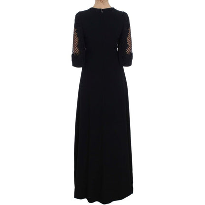 Dolce & Gabbana Schwarzes Wollkleid