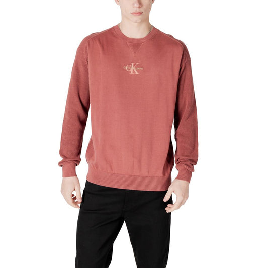 Calvin Klein Jeans Roter Baumwollpullover