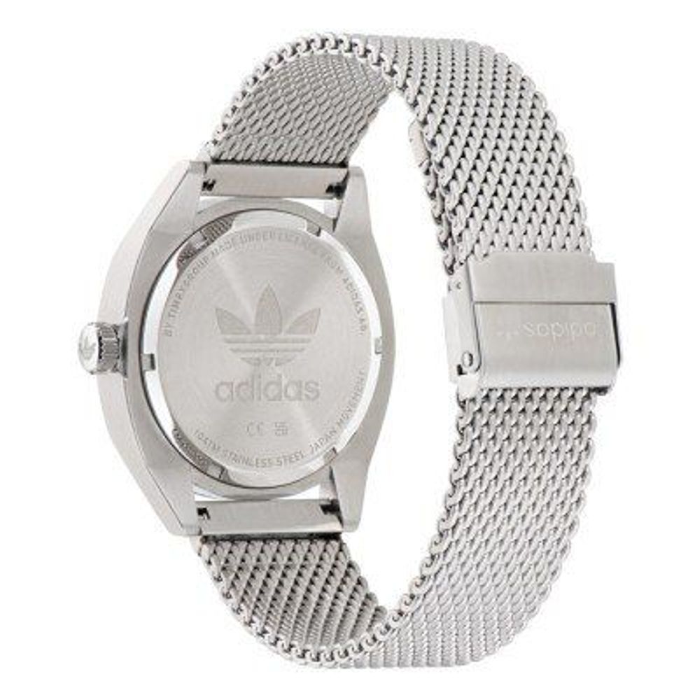 Adidas Graue Uhr aus Edelstahl