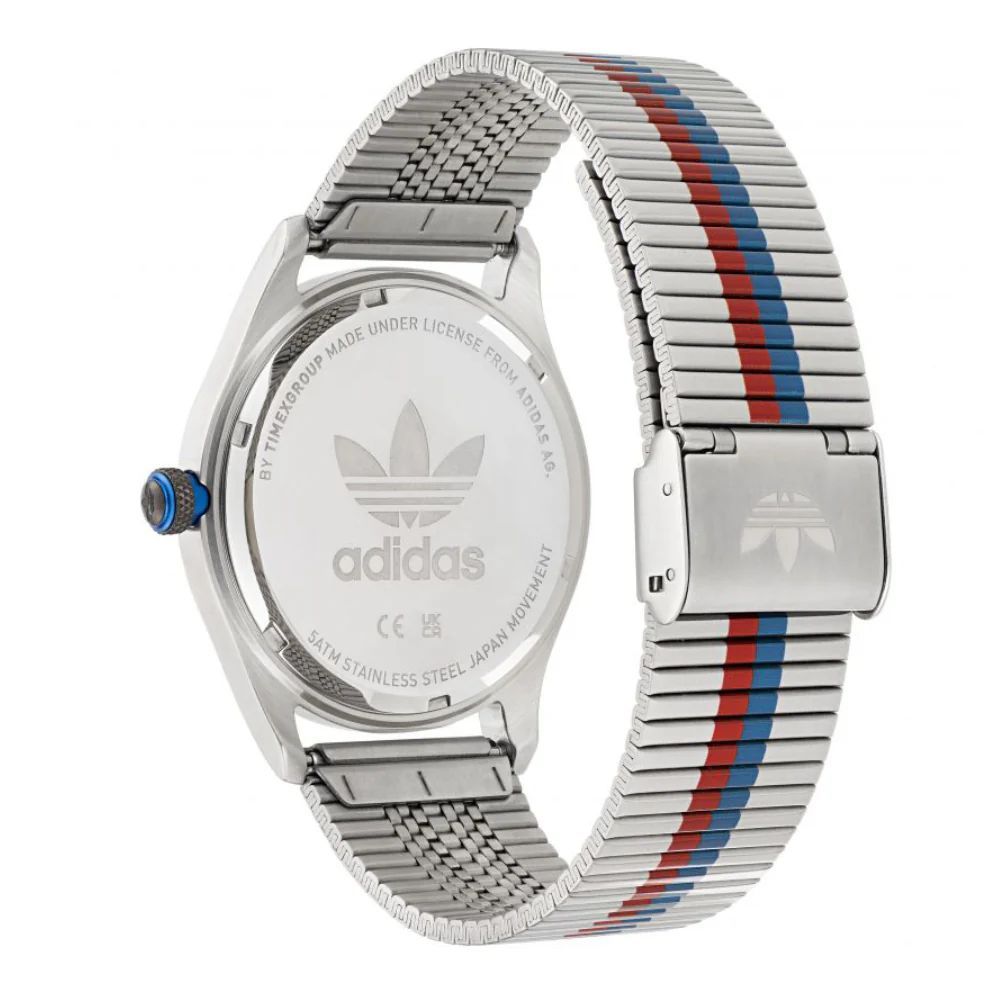 Adidas Graue Uhr aus Edelstahl