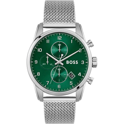Hugo Boss Silberne Uhr aus Edelstahl