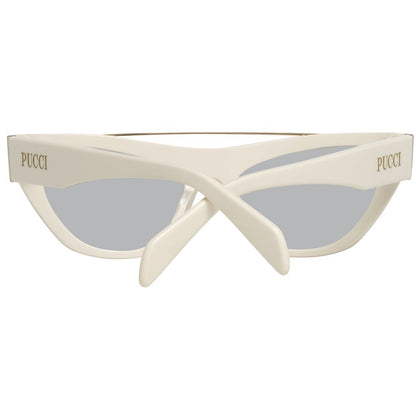 Emilio Pucci Weiße Metall-Sonnenbrille
