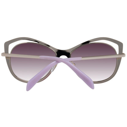 Emilio Pucci Rote Metall-Sonnenbrille
