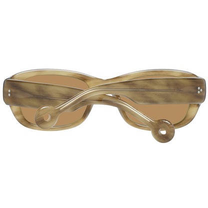 Hally&Son Braune Plastiksonnenbrille