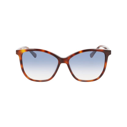 Longchamp Braune Acetat-Sonnenbrille