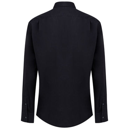 Dolce & Gabbana Marineblaues Baumwollhemd