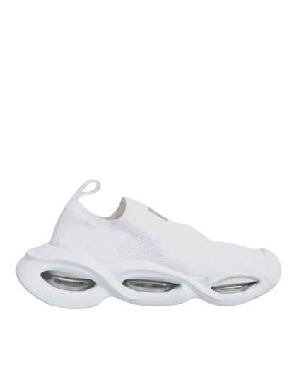 Dolce & Gabbana Weiß Slip On Wave Low Top Turnschuhe Schuhe