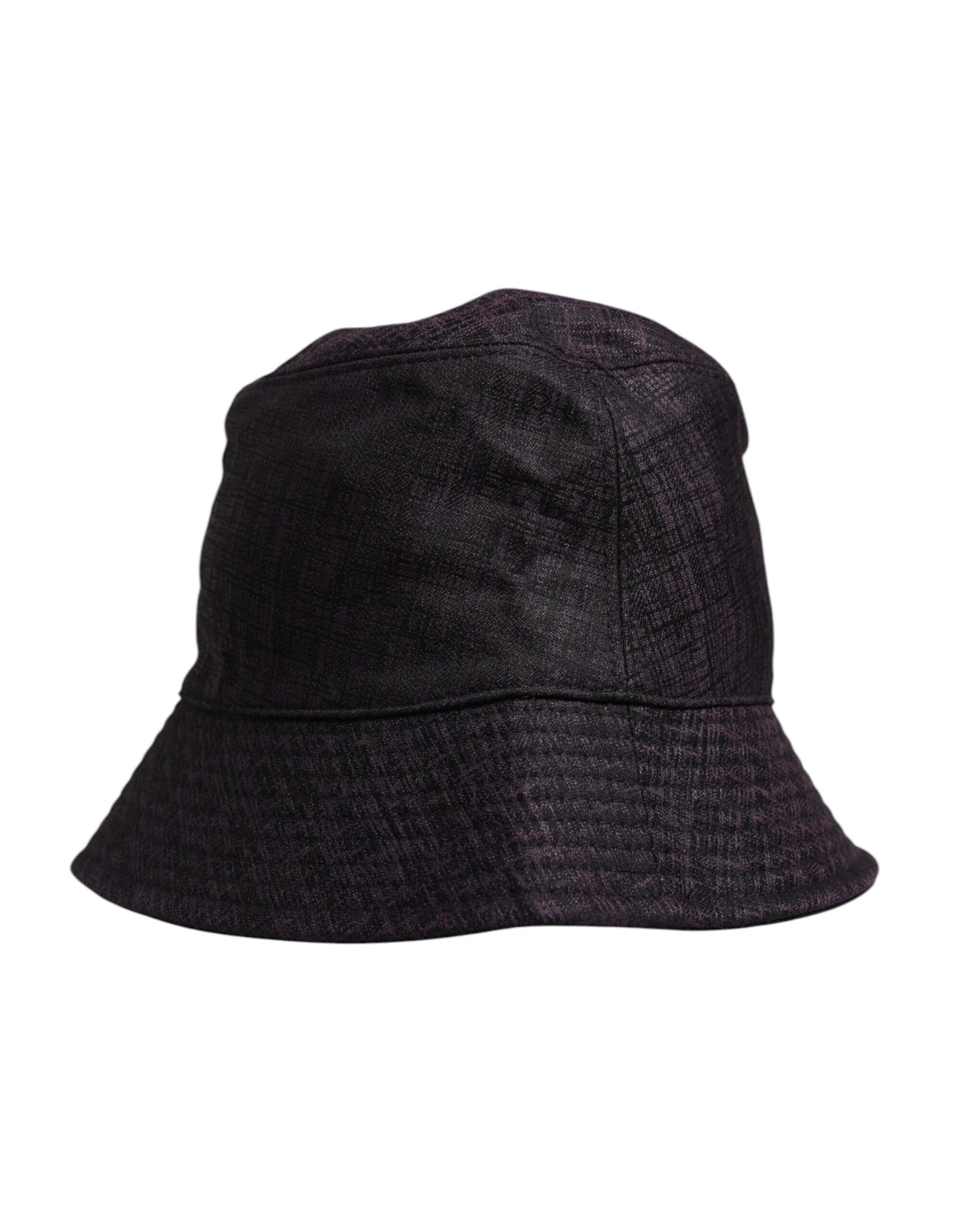 Dolce & Gabbana Schwarzer Nylon-Eimerhut mit breiter Krempe