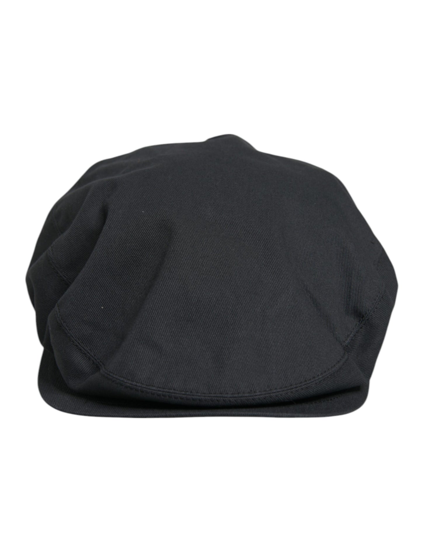 Dolce & Gabbana Schwarzer Baumwolle Newsboy Capello Cabbie Hut