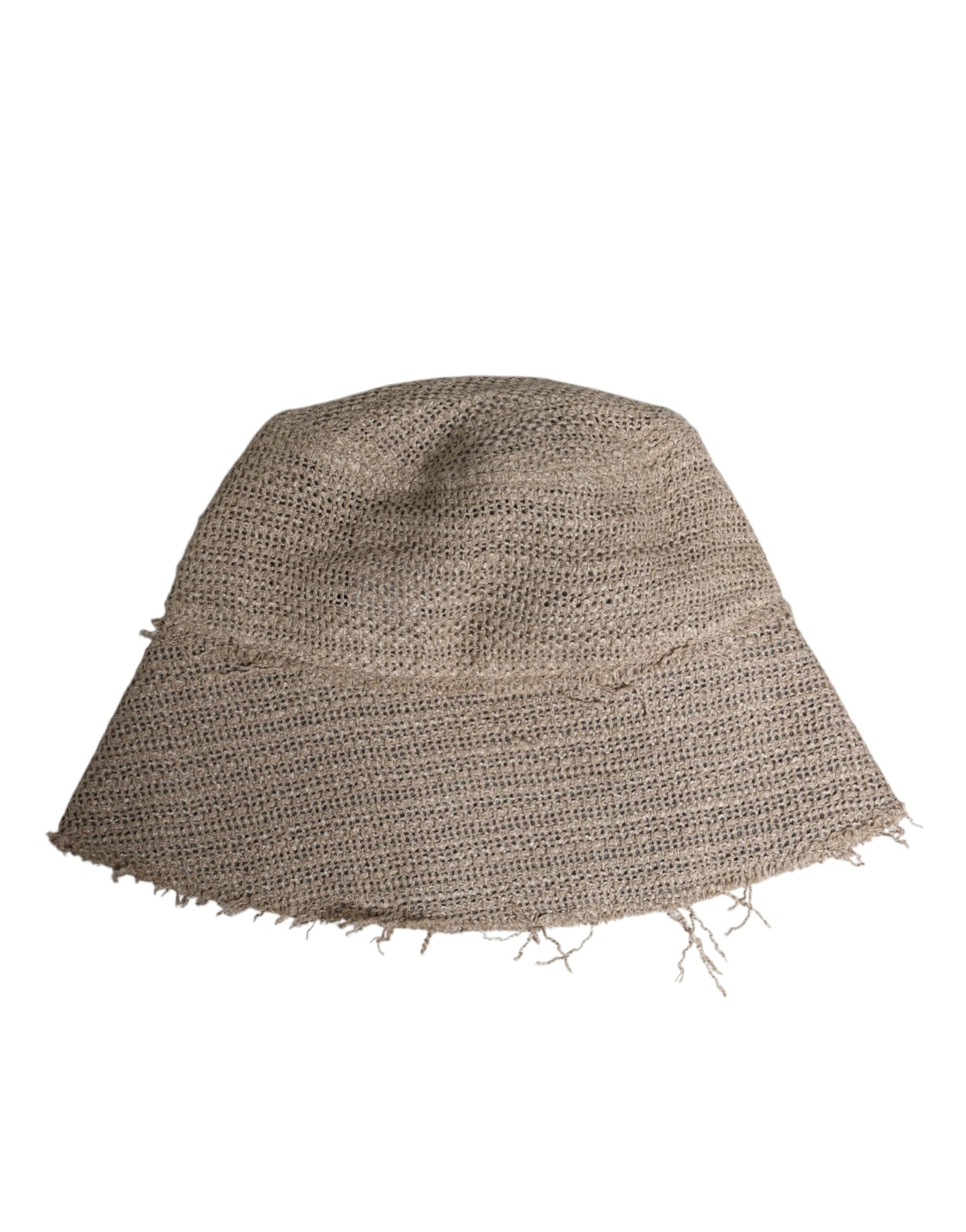 Dolce & Gabbana Beige Leinen Hut mit breiter Krempe