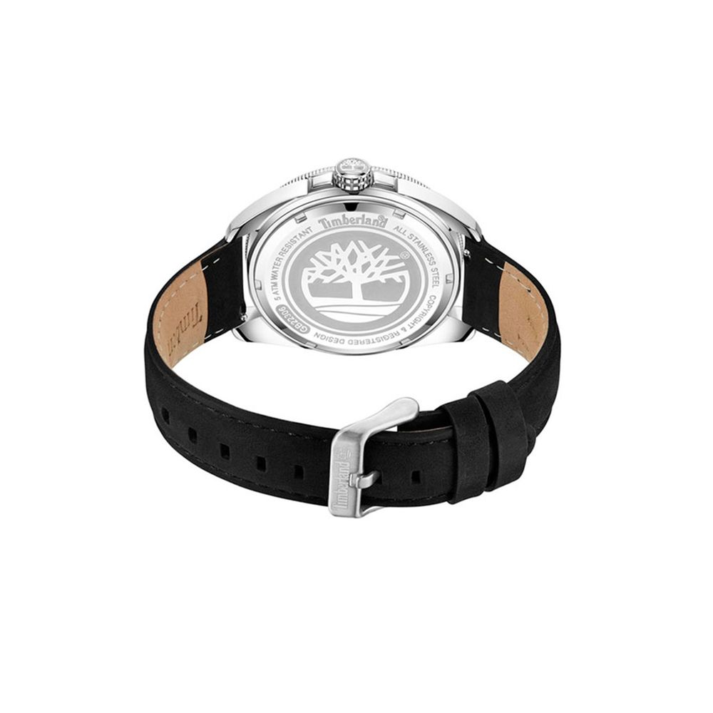 Timberland Schwarze Lederuhr