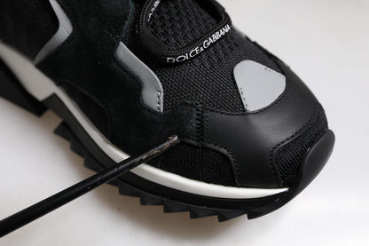 Dolce & Gabbana Schwarz Mesh Sorrento Trekking Turnschuhe Schuhe