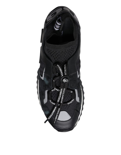 Dolce & Gabbana Schwarz Mesh Sorrento Trekking Turnschuhe Schuhe