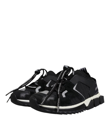 Dolce & Gabbana Schwarz Mesh Sorrento Trekking Turnschuhe Schuhe