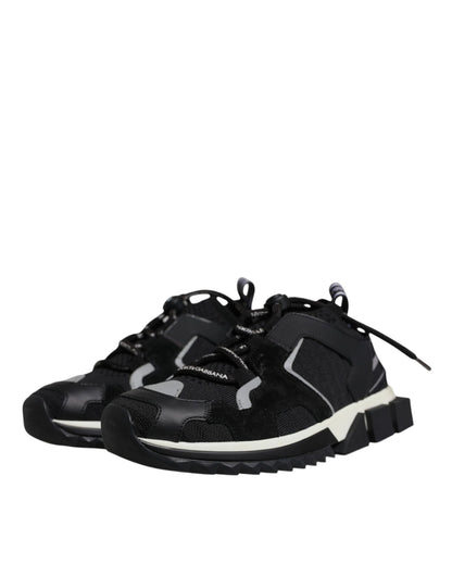 Dolce & Gabbana Schwarz Mesh Sorrento Trekking Turnschuhe Schuhe