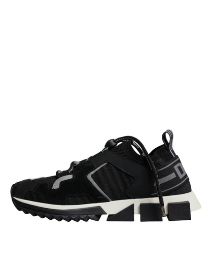 Dolce & Gabbana Schwarz Mesh Sorrento Trekking Turnschuhe Schuhe