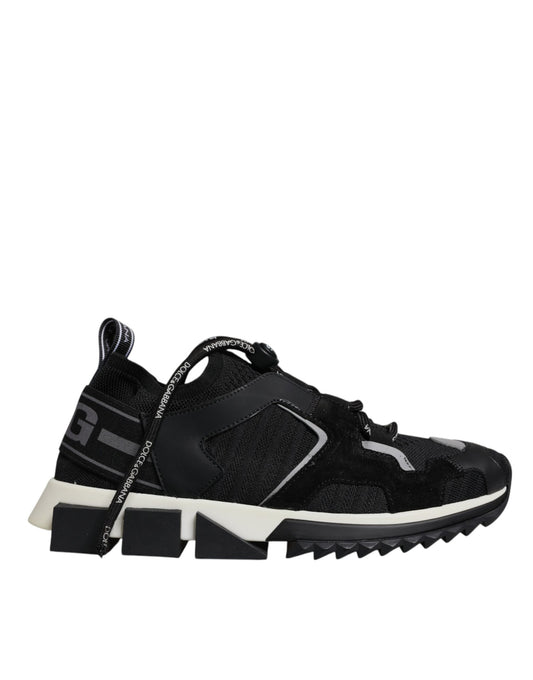 Dolce & Gabbana Schwarz Mesh Sorrento Trekking Turnschuhe Schuhe