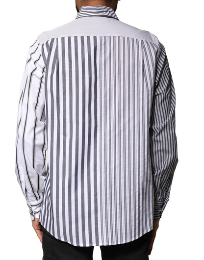 Dolce & Gabbana Mehrfarbig gestreiftes Button Down Freizeithemd